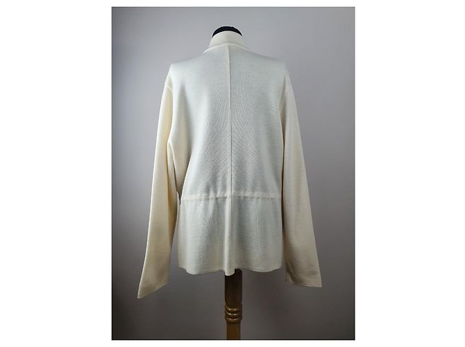 Rodier Cardigan Creme Wolle Acryl XL Roh - Ansicht 6