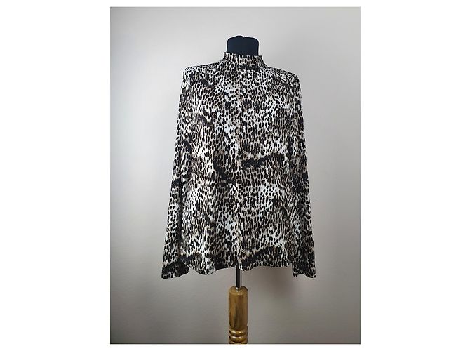 Blusa Christian Siriano con Estampado de Leopardo Viscosa - vista 2