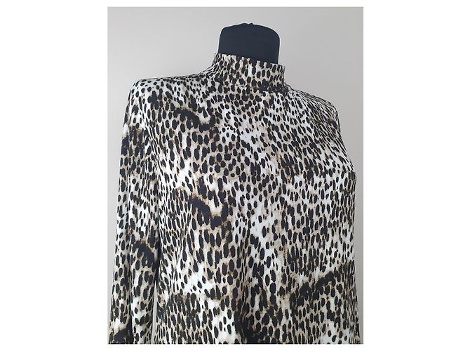 Blusa Christian Siriano con Estampado de Leopardo Viscosa - vista 3