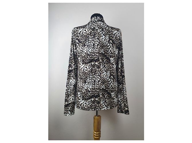 Blusa Christian Siriano con Estampado de Leopardo Viscosa - vista 5