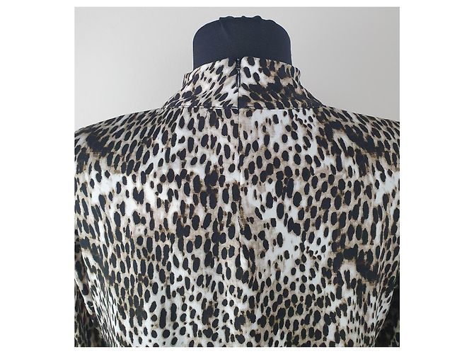 Blusa Christian Siriano con Estampado de Leopardo Viscosa - vista 6