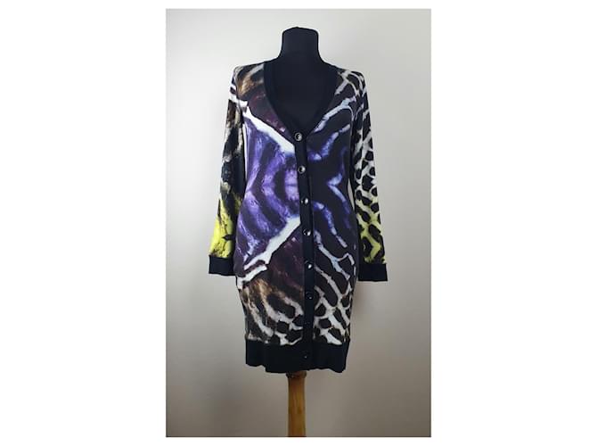 Marc Cain Lange Strickjacke Baumwolle Elastan S Mehrfarben - Ansicht 2