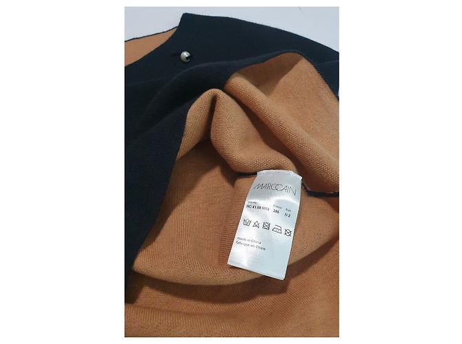 Marc Cain Pullover mit kurzen Ärmeln schwarz Kaschmirmischung - Ansicht 5