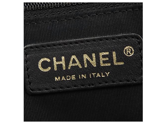 Chanel Black Executive Cerf Satchel Nero - vista 5