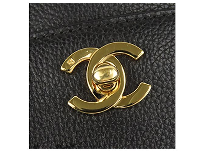 Chanel Black Executive Cerf Satchel Nero - vista 6