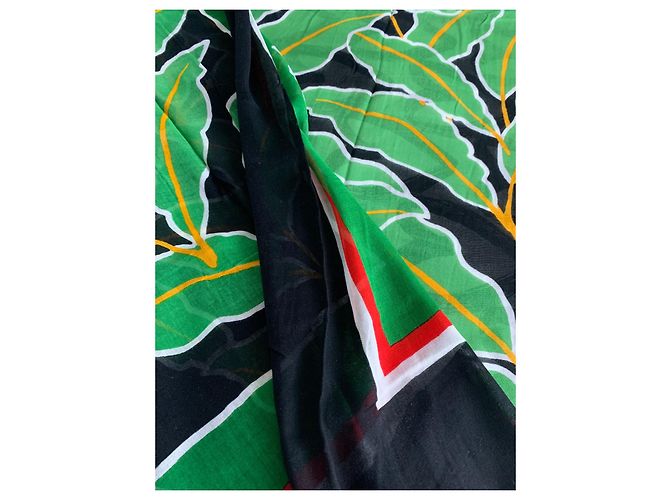 Stola Diane Von Furstenberg in viscosa e modal nero bianco rosso verde - vista 12