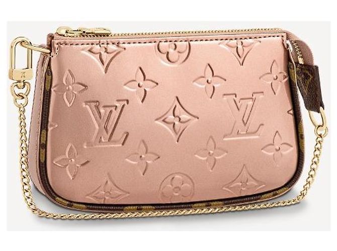 Louis Vuitton LV mini pochette vernis Rosa - vista 4
