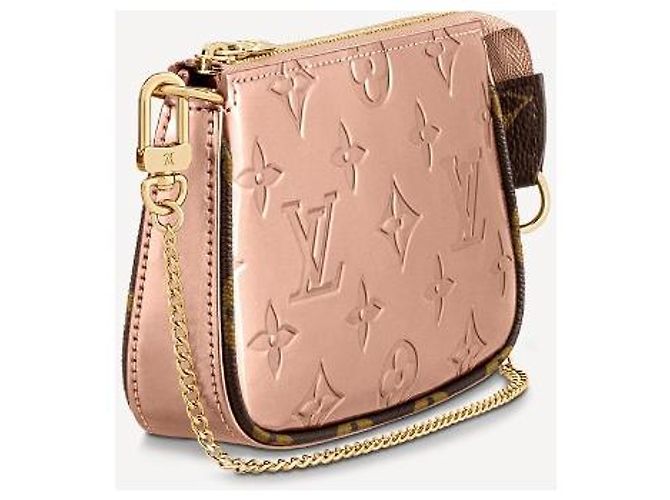 Louis Vuitton LV mini pochette vernis Rosa - vista 5