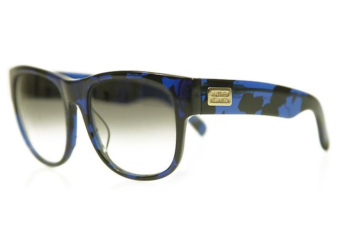 Occhiali da sole firmati Matthew Williamson X Linda Farrow blu neri - vista 2