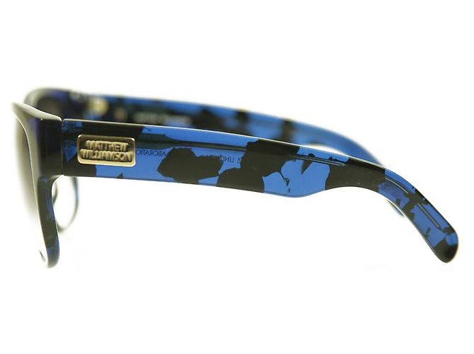 Occhiali da sole firmati Matthew Williamson X Linda Farrow blu neri - vista 4