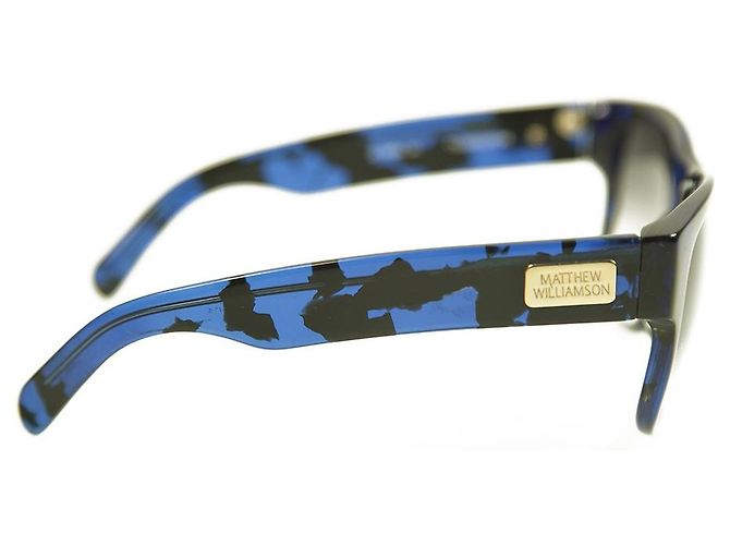 Occhiali da sole firmati Matthew Williamson X Linda Farrow blu neri - vista 5