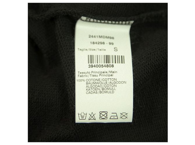 MSGM Mangas largas anchas negras w. Suéter Crop Top De Algodón De Encaje Talla S Negro - vista 4