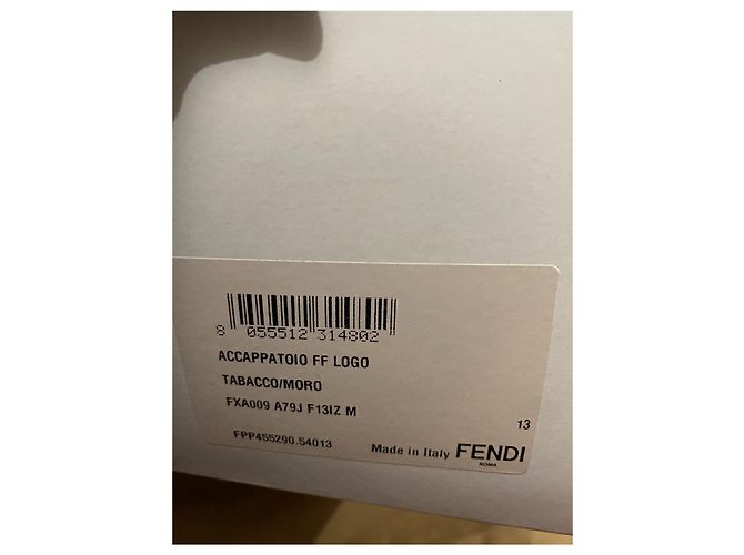 Fendi gefütterter Bademantel mit FF-Logo aus Stoff GRÖSSE M NEU - Ansicht 5