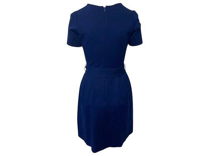 Vestido plisado de viscosa azul de Issa London - vista 2