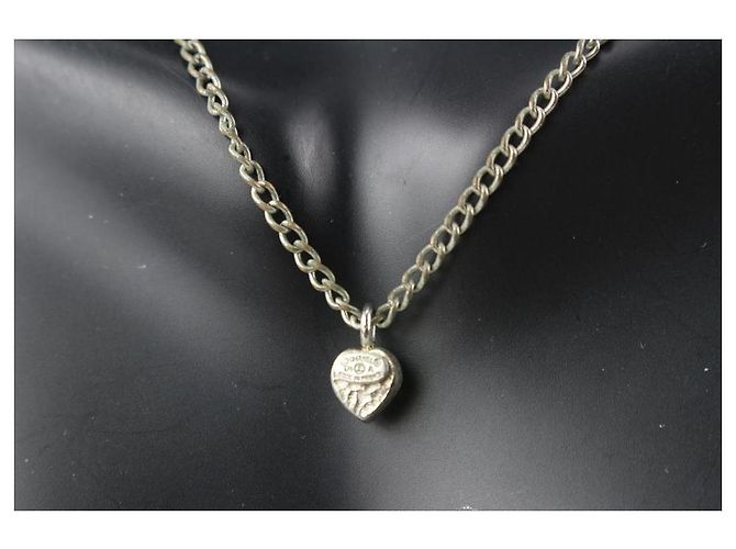 Chanel 04Un collar de cadena de corazón de cristal CC 6cas1012 - vista 4