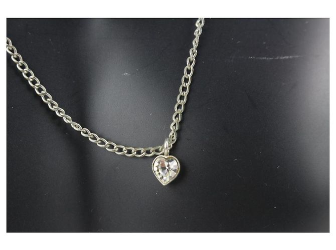 Chanel 04Un collar de cadena de corazón de cristal CC 6cas1012 - vista 5