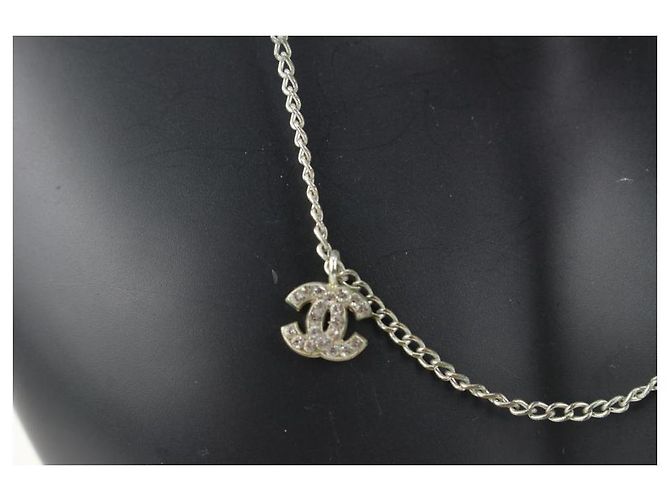 Chanel 04Un collar de cadena de corazón de cristal CC 6cas1012 - vista 7