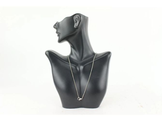 Chanel 04Un collar de cadena de corazón de cristal CC 6cas1012 - vista 9