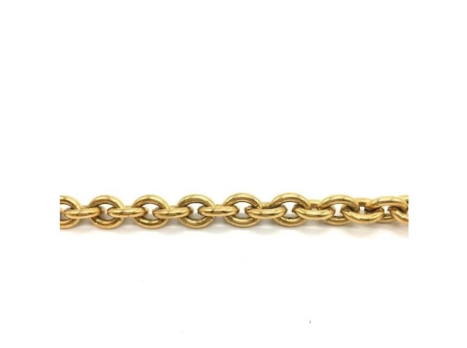Collana con charm martellato a tripla catena in oro CC Chanel D'oro - vista 10