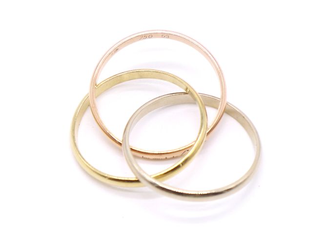 Love cartier 18k Tricolor Trinity Ringgröße 53 - Ansicht 6