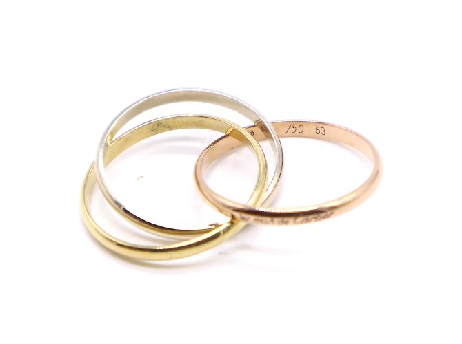 Love cartier 18k Tricolor Trinity Ringgröße 53 - Ansicht 8