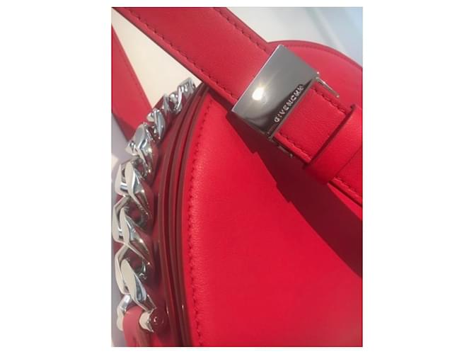 Authentische und tadellose Givenchy Kettentasche Rot - Ansicht 7