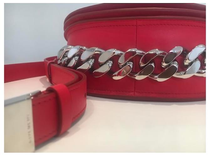 Authentische und tadellose Givenchy Kettentasche Rot - Ansicht 9