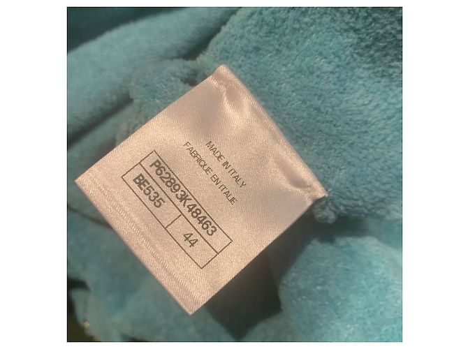 Giacca Chanel Blu Azur in cotone e poliammide Taglia 44 - vista 6