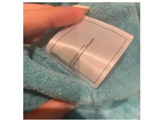 Giacca Chanel Blu Azur in cotone e poliammide Taglia 44 - vista 8