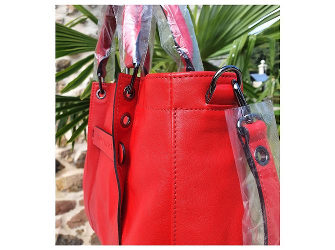 Borsa 3D Longchamp in pelle rossa Rosso - vista 10