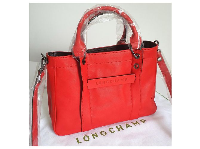 Borsa 3D Longchamp in pelle rossa Rosso - vista 11