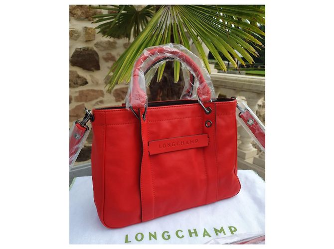 Borsa 3D Longchamp in pelle rossa Rosso - vista 2