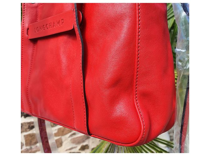 Borsa 3D Longchamp in pelle rossa Rosso - vista 4