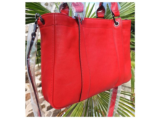 Borsa 3D Longchamp in pelle rossa Rosso - vista 5