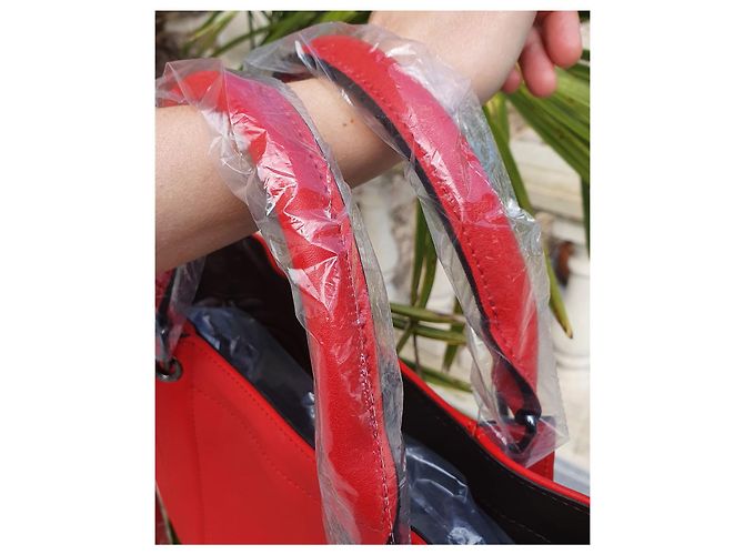 Borsa 3D Longchamp in pelle rossa Rosso - vista 7