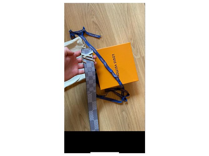 Louis Vuitton Reversible Belt Light Blue Leather - view 2