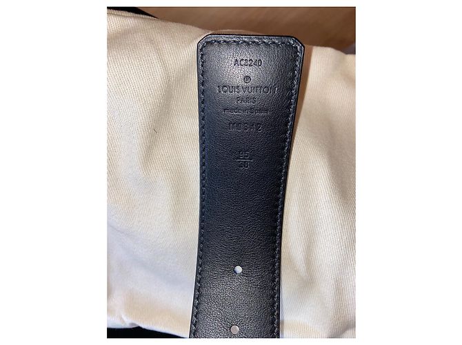 Louis Vuitton Reversible Belt Light Blue Leather - view 4