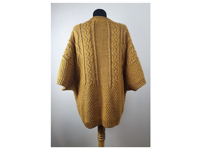 Sessun Cardigan Gelb Wolle und Alpaka - Ansicht 4