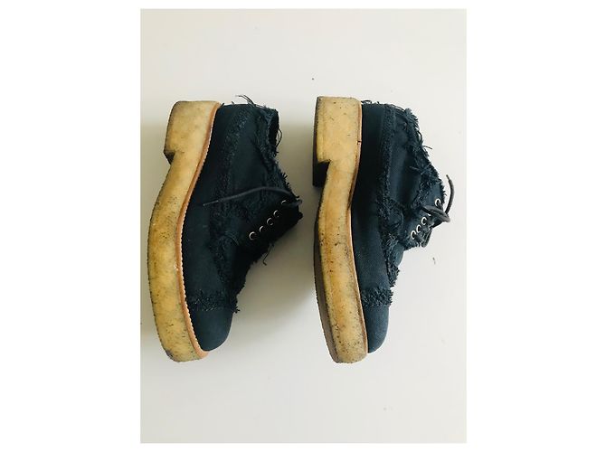 Chanel Oxford-Schnürschuhe Marineblau - Ansicht 11