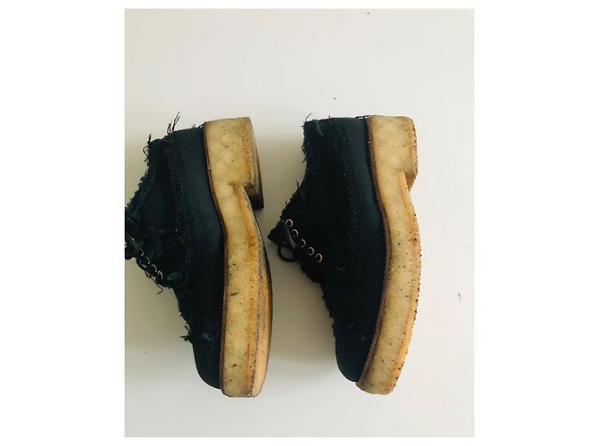 Chanel Oxford-Schnürschuhe Marineblau - Ansicht 12