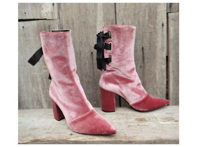 Botas Robert Clergerie p 37 Rosa - vista 2