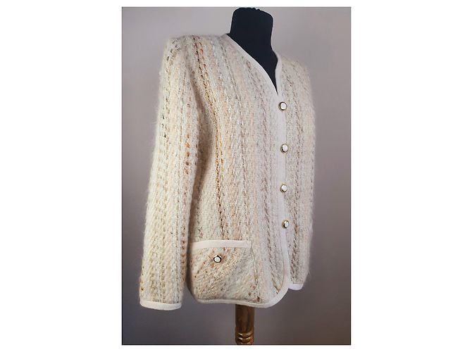 Autre Marque Marjorie Verna Strickjacke aus Wolle XL Mehrfarben - Ansicht 2
