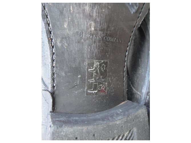 Frye Lederstiefel Anthrazit 46.5 Anthrazitgrau - Ansicht 6