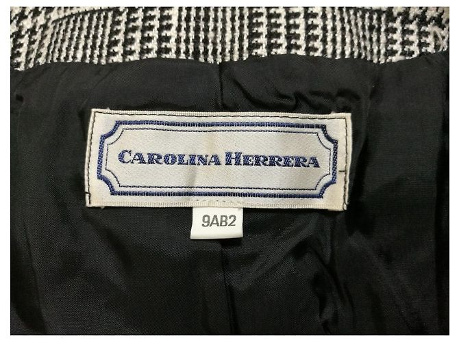 [Usado] Chaqueta CAROLINA HERRERA Mujer Negra x Marfil - vista 3