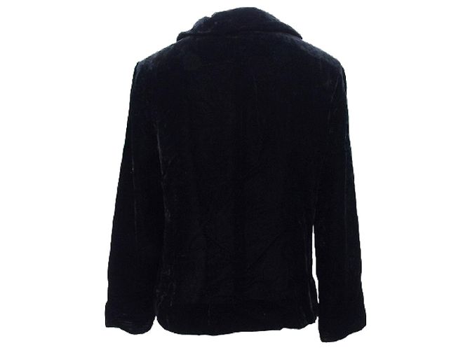 [Usato] Junko Shimada Velour Camicia/giacca con collo rotondo e maniche a otto quarti 9 Colore: Nero - vista 2