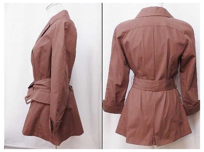 [Gebraucht] Junko Shimada Jacke-Design-Halbmantel 9 Braun - Ansicht 3