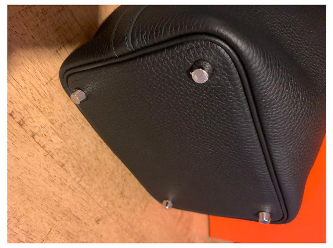 Hermès Picotin 18 Nero in pelle Taurillon Clemence - vista 10