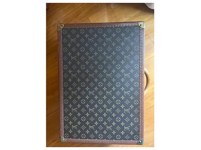 Louis Vuitton Rigid Suitcase Brown Leather - view 5