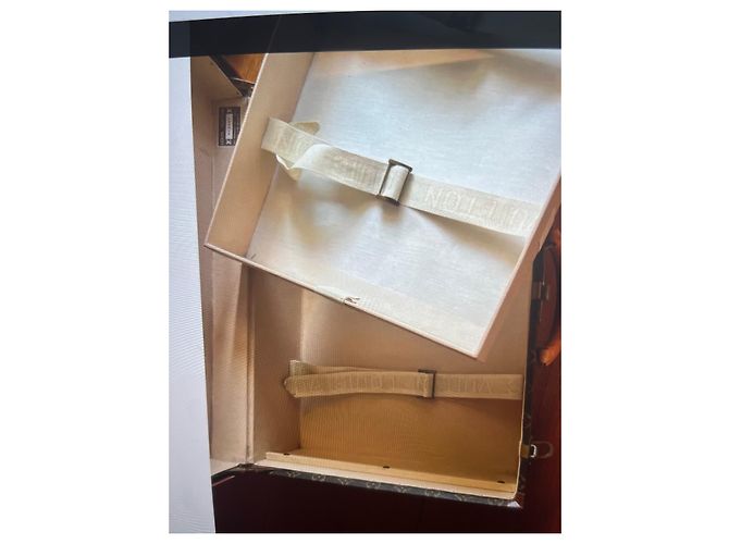 Louis Vuitton Rigid Suitcase Brown Leather - view 6