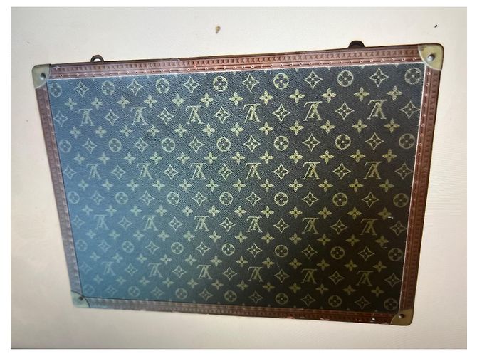 Louis Vuitton Rigid Suitcase Brown Leather - view 7